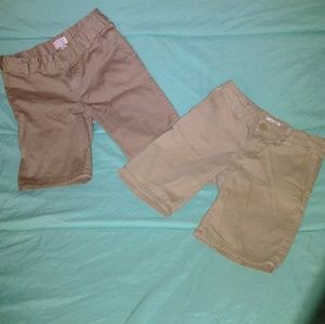 2 pairs of khaki shorts